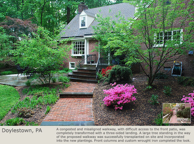 Patio, walkways and planting in Doylestown, PA